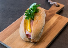 Rossö baguette med ost & skinka